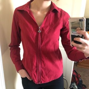 Harley-Davidson Zip-Up Dress Shirt